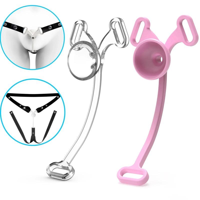 Sissy Chastity Cage Upgrade FUFU Clip Inverted Chastity Men Chastity Belt Bondage Device Flat Penis Erotic Sextoy Male To Female