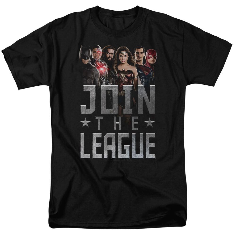 Justice League Join The League T Shirt Licensed Comic Book Movie Tee New Black XXXXL
