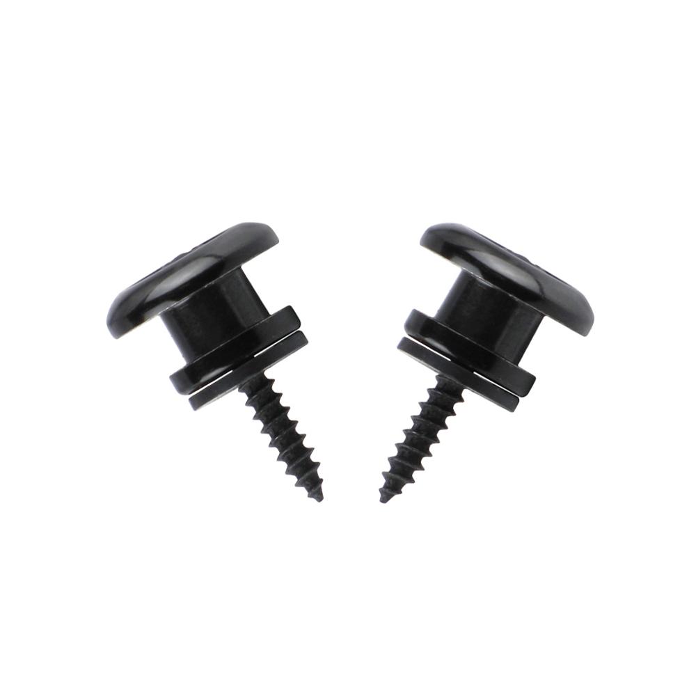 FLEOR 1 Pair of Mushroom Head Guitar Strap Locks Straplocks Buttons Gold/Chrome/Black Choose for Guitar Parts
