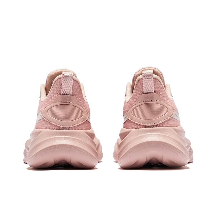Erke Fei Ling Commuting Shock Absorbing Breathable Rebound Low Top Casual Running Shoes Women Sneaker Pink White 52125103497-002