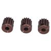 3Pcs 48DP 13T Steel Pinion Gear for 1 10 RC Car 3.175mm Shaft Brushless Brushed Motor