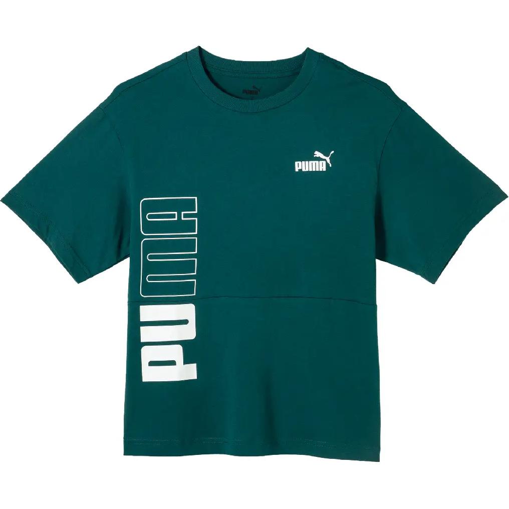 

Puma Casual Loose Printed Short Sleeve T-Shirt Women Tops Christmas-Green 686326-43 XL