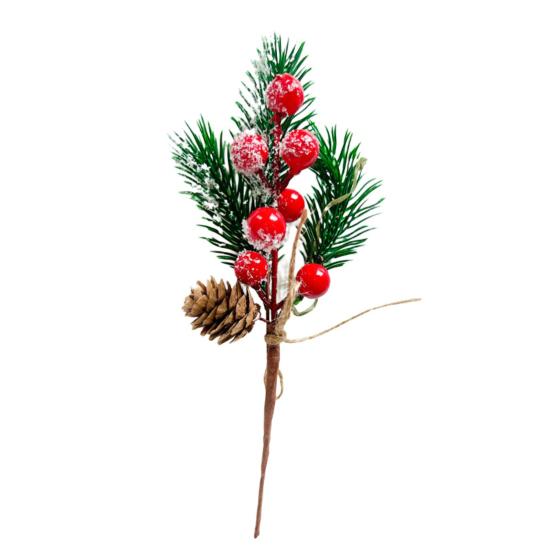 Roter Beerenzweig Realistisch Exquisit Festival-Requisiten PVC Weihnachten Roter Beerenkranz Foto-Requisite