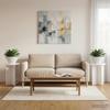 Plant Stand 2 Pcs White Ø29.5 X 40 Cm Engineered Wood