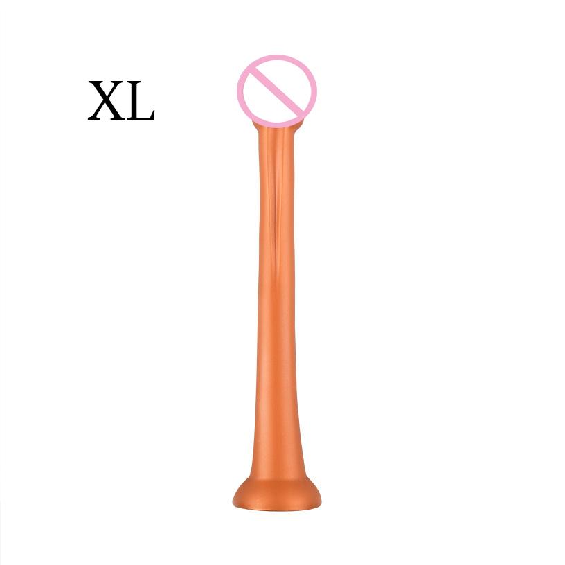 Liquid Silicone Anal Plug Long Butt Plug Big Dildos Stimulate Anus and Vagina Soft Anal Dilator Penis Sex Toys Dick Sex Products