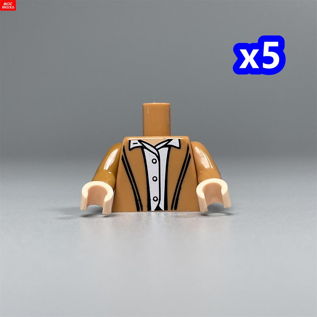 MOC Bricks 4cm Figure Printed Body Part Suit Torso Women Man Baseball Uniform Building Blocks Assembles Children's Toys Gifts