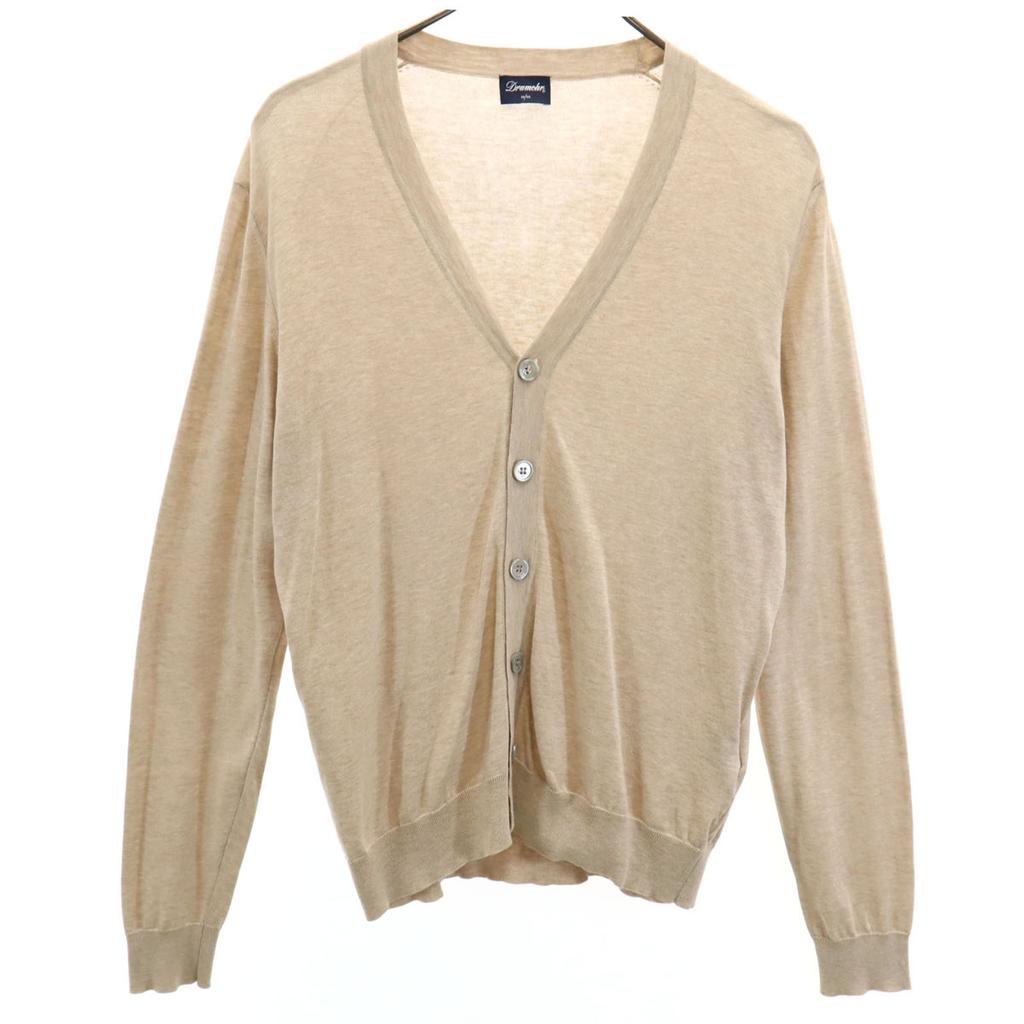 DRUMOHR Made In Italy Long Sleeve V-neck High Gauge Knit Cardigan 46 Men's Used