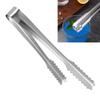 Ice Tong Stainless Steel Small Cube Serving Appetizers Tong Kitchen Clip with Teeth for Party