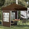 Pop Up Party Tent 195 X 195 X 245 Cm Taupe Oxford Fabric