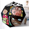 Printed Gorillaz band Folding Umbrella,Outdoor,Leisure,And Travel Umbrella,Durable Umbrella Fabric,Birthday And Holiday Gift