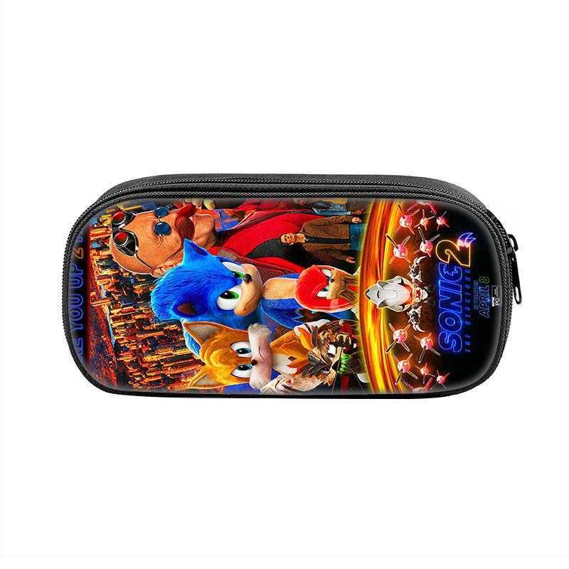 Sonic The Hedgehog Pencil Case With Nylon Material For School Students And Collectors