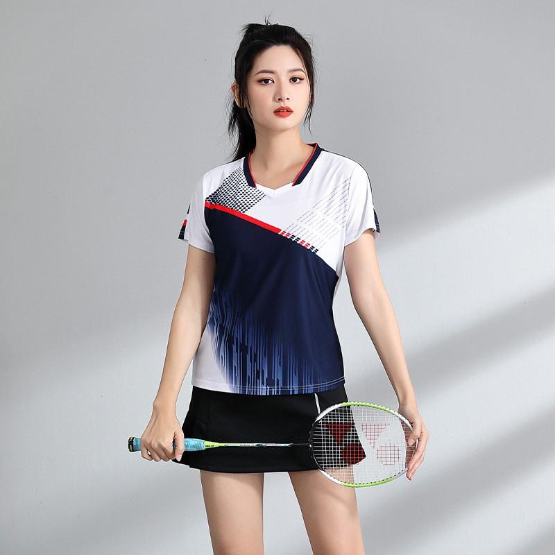 Quick-Dry Breathable Badminton Sport Set Unisex Short Sleeve Top Shorts Tennis Pickleball Running Gym