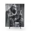 Funny Bigfoot Shower Curtain, Funny Shower Curtain of Bigfoot, Funny Bathtub Curtain