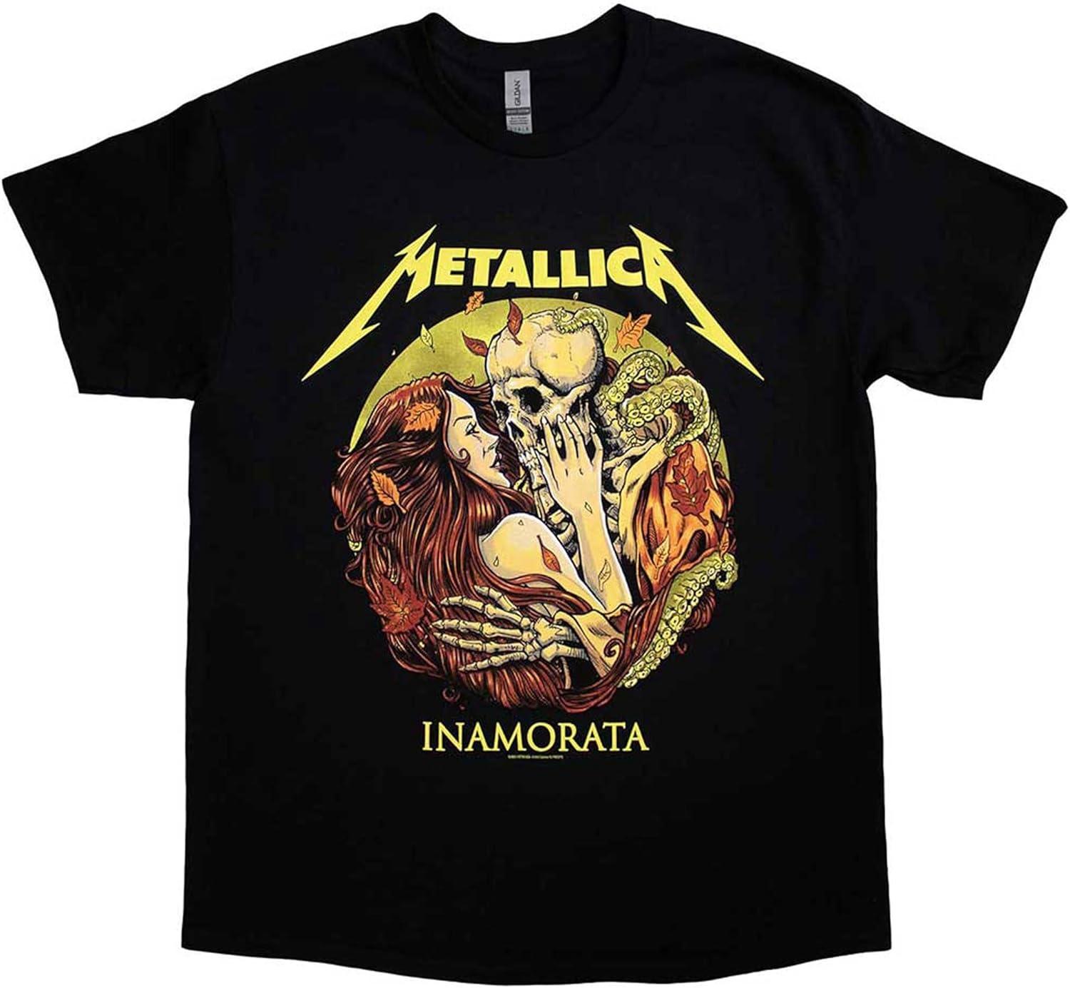 Metallica Inamorata Band Logo T Shirt Size XL Black S