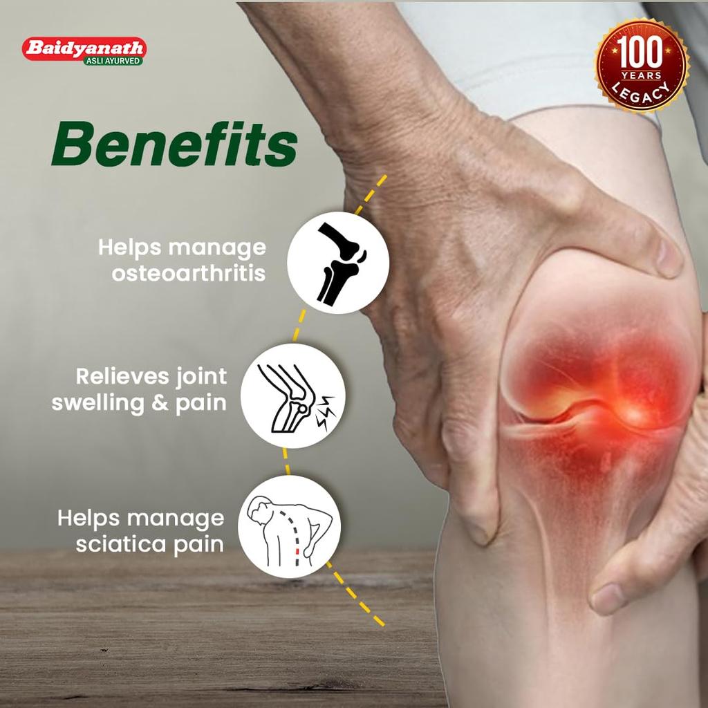 Baidyanath Rasnadi Guggulu 80 Tablets Ayurvedic Joint Wellness Blend for Stiffness and Mobility Support