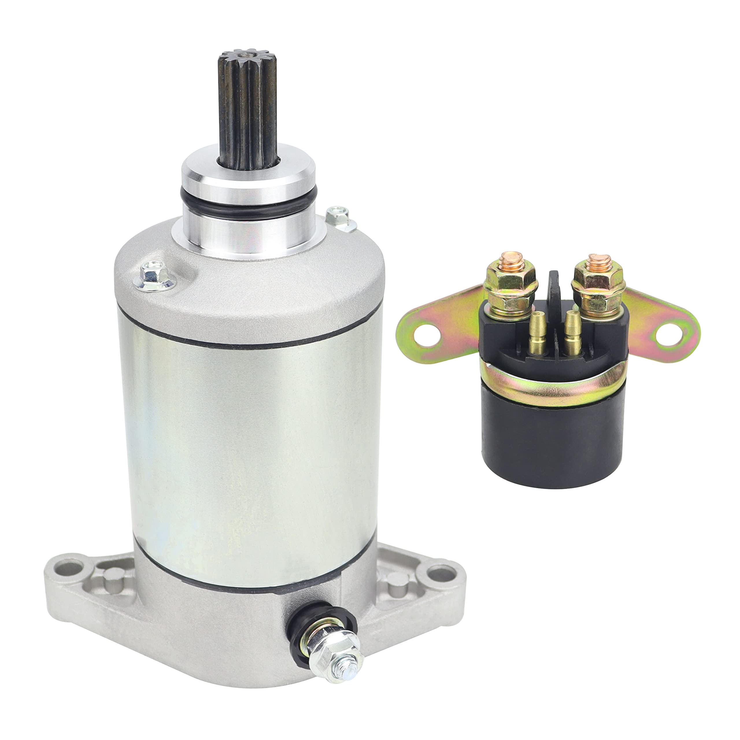 

31100-19B20 Starter & Relay Replace Suzuki Quadrunner 250 LT-4WD LT-F250 1987-2002 KingQuad 250 300 for Arctic Cat 250cc 300cc 2 pcs starter relay