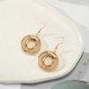 European and American gold retro design earrings ins wind geometric exaggerated earrings earrings earrings female spot
