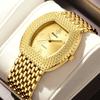 Yalalusi Gypsy Large Dial Watch Barrel Watch Full Diamond Ladies Watch Diamond Women'S Quartz Watch