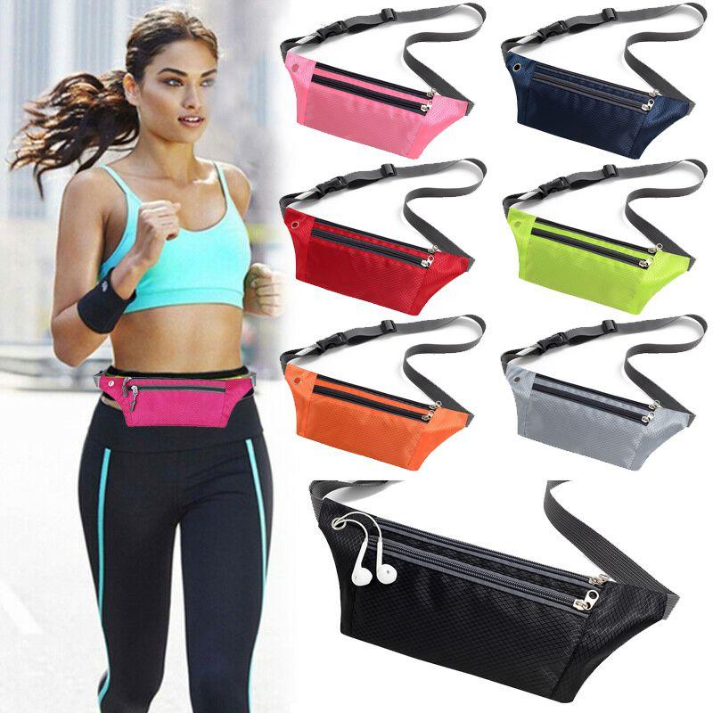 Waterproof Running Belt Fanny Pack With Adjustable Strap And Earphone Hole For Outdoor Activities