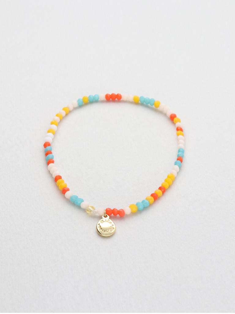 Rita Monica Tropical Orange Bead Bracelet