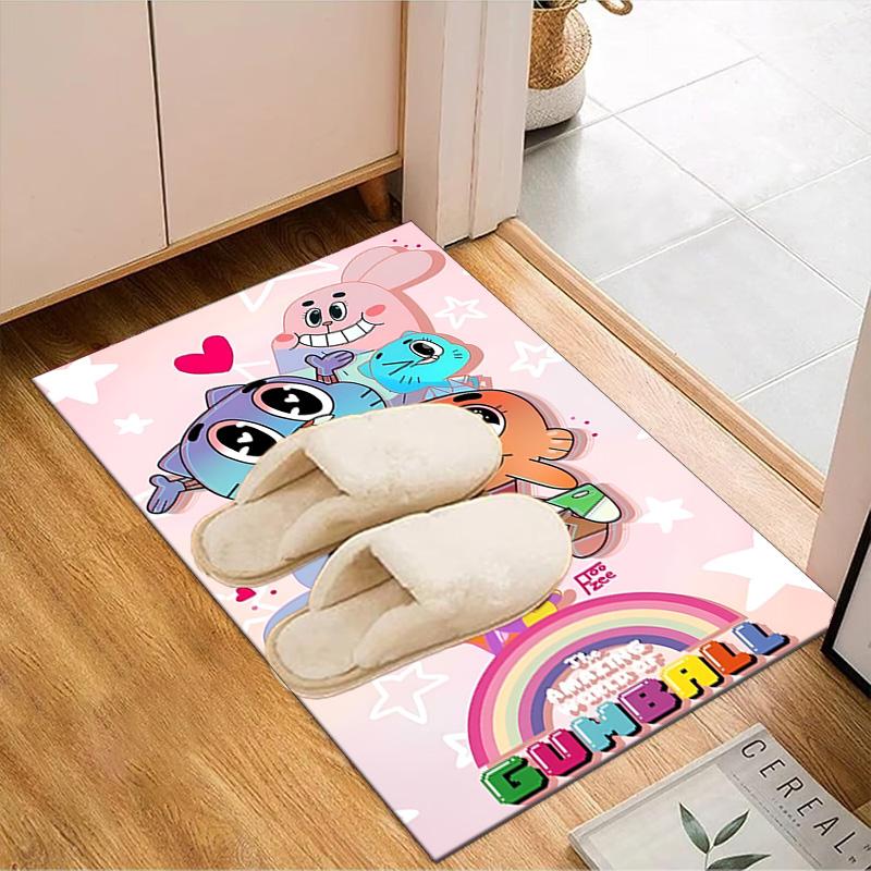 Gum-ball's Amazing World Floor Mat for Living Room, Game Rooms, Office, Bedroom, Office Floor Mat Playful Design, Christmas fan gifts