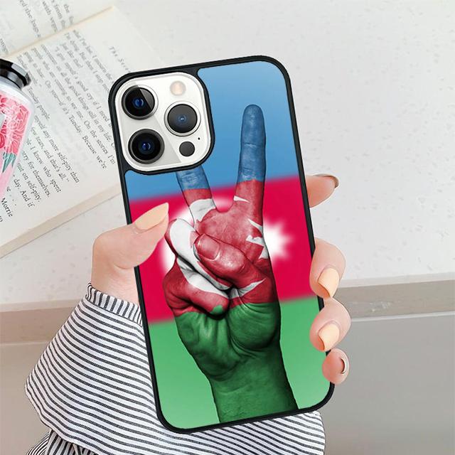 Azerbaijan Flag Phone Case For iPhone 17 Air 15 16 11 12 13 14 Pro Max Cover For iPhone 17 Air Max Plus Coque Fundas