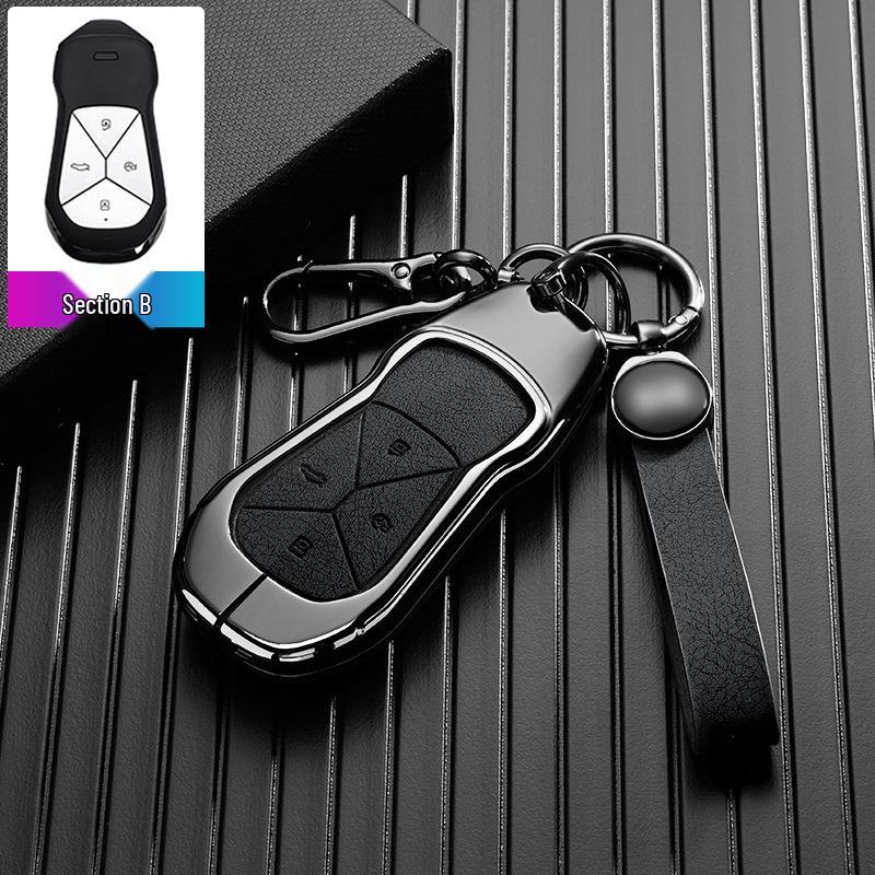 XPeng P7 Key Cover with Metal Protective Shell for 25 Mona M03/G6/G9/P7 Models
