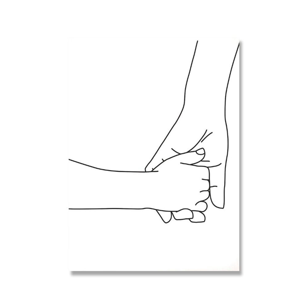 

Скандинавские линии, руки, художественные постеры, семейная любовь, бабочка, след ребенка, настенный холст, черно-белая живопись, фотографии, домашний декор для спальни (с рамкой) 15*20cm(with frame)