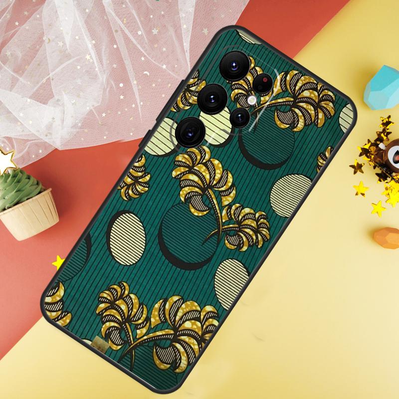 African Wax Print Design Phone Case For Samsung Galaxy S26 S25 Ultra S23 FE S21 S20 S22 S24 Ultra S10 Plus Cover Coque