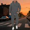 New Spring and Autumn Men's Sweatshirt Suit Hoodie Zipper Multi-pocket Pullover Sports Casual Sweatshirt Suit