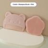 Set de 2 Piezas Masajeador de Cabeza de Silicona para Bebés Peine para Grasa Craneal Fetal Peine Suave para Baño de Niños Pequeños Limpieza del Cabello de Recién Nacidos Accesorios para el Cuidado del Bebé