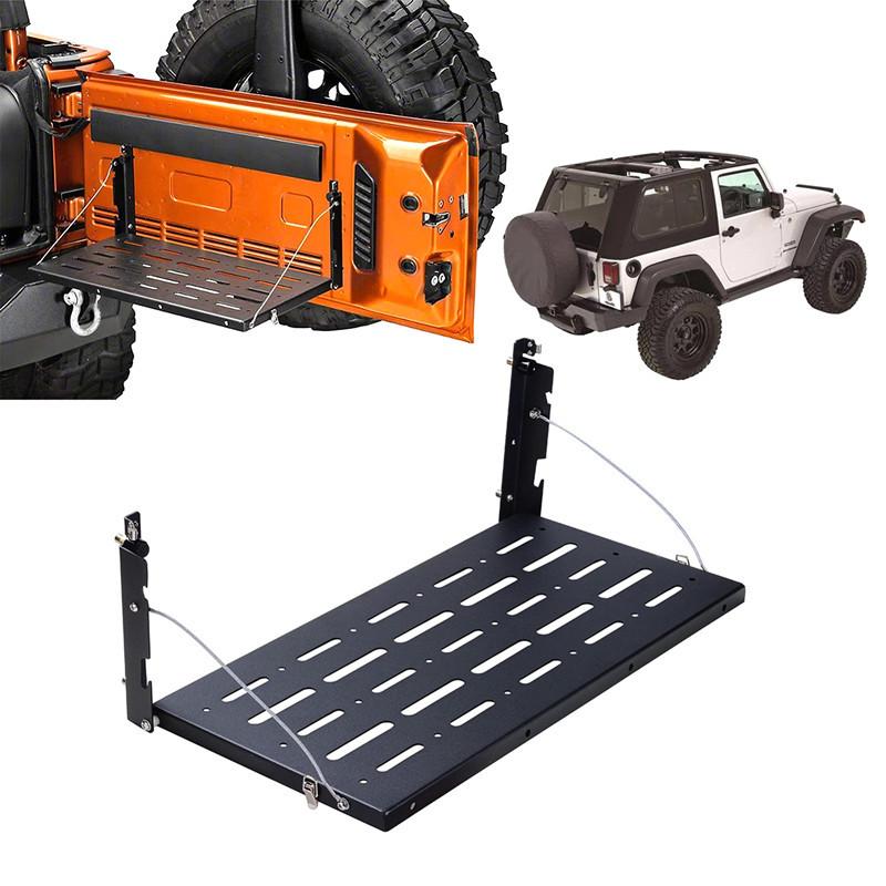 For Jeep Wrangler JK 2007-2017 Car Tailgate Table Rear Door Foldable Shelf Cargo Luggage Storage Interior Accessories