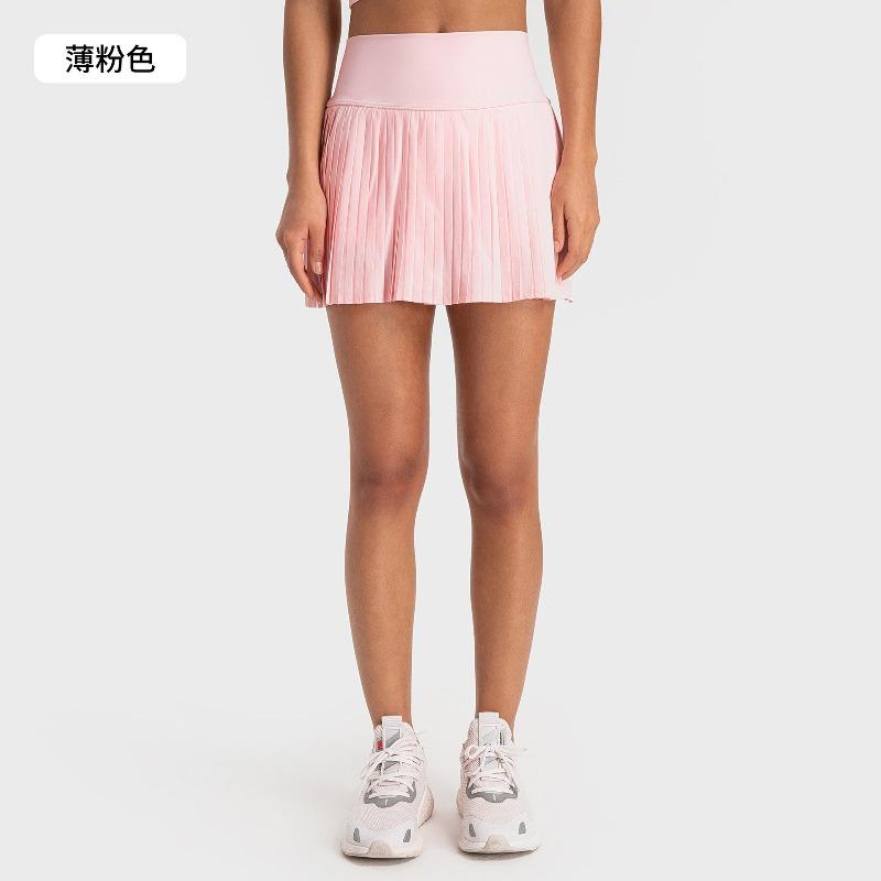 New Double-layer Anti-light Quick-drying Yoga Fitness Clothes Women's High-waisted and Thin Sports Skirts, Versatile Sports Fashion