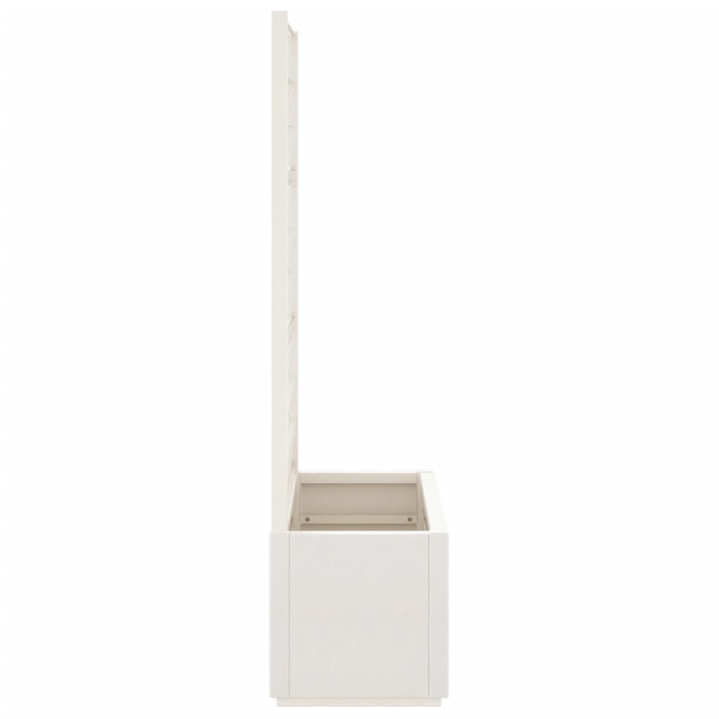 Planter with Trellis White 80 X 36 X 140 Cm PP
