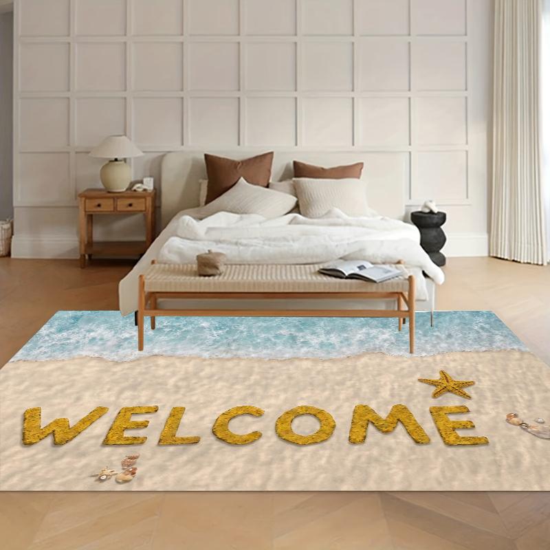 Durable Welcome Door Mat Entrance Mat Anti Slip Rugs Welcome Mat Suitable for Home Living Room Kitchen Bedroom Kitchen Carpet 40X60cm