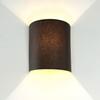 Applique d'intérieur - licht-erlebnisse - no1/1/452 - tissu marron - 1 x e27 - 60w max