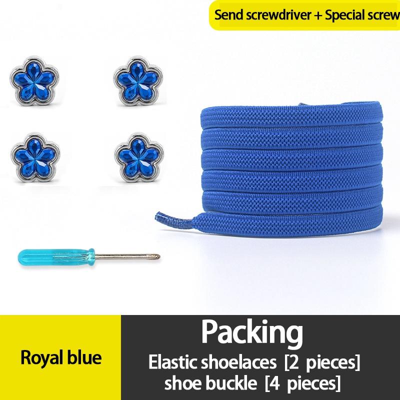 

NO.8 4 шт., металлические замки с цветком сливы, без завязок, шнурки с резинками, ромбовидные пряжки для обуви, эластичные шнурки, кроссовки, ленивые спортивные шнурки