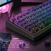 Womier 133-Key Double-Shot Contour 4.0 PBT Light-Transmitting Keycaps with Side Carving and Cherry Profile for Mechanical Keyboards and PCs (Purple)