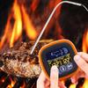 Food Thermometer Alarm Clock with Dual Long Probe LCD Display Accurate BBQ Meat Food Cooking Kitchen Oven Electronic Digital Thermometer Alarm