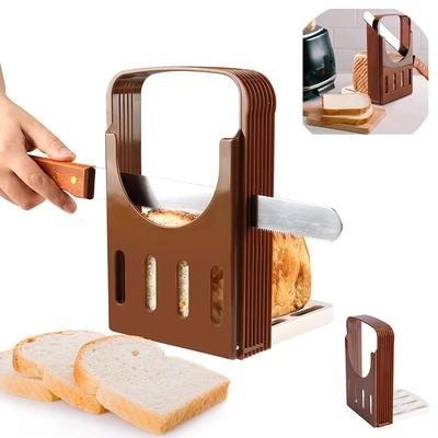 Porta Affettapane Tostapane Pieghevole in Plastica Strumento da Taglio Taglia Sandwich Stampo Porta Pane a Fette Rastrelliera Strumento da Forno Gadget da Cucina