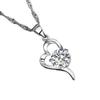 Weihua Women's Silver-Plated Necklace – Korean Fashion Love At First Sight Pendant