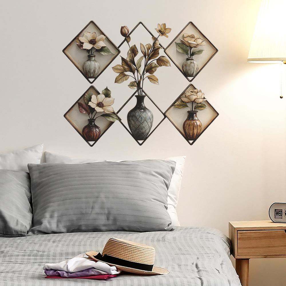 Creative Vase Self Adhesive Wall Sticker for Bedroom Living Room Study Background Home Decor