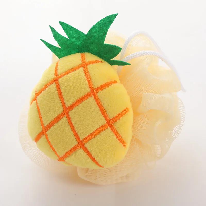 Wisp for Body Shower Bath Ball Scrub Cleaning Body Care and Exfoliants Cartoon Fruit Wholesale Sponge Ball Accessories for Bath