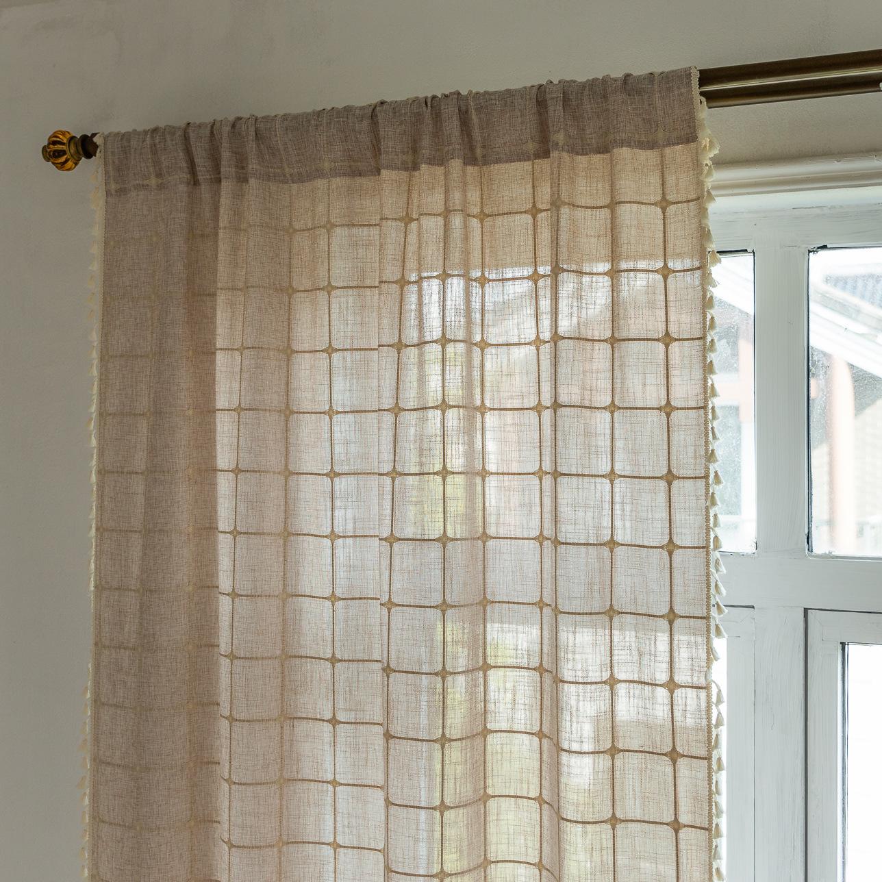 

Готова штора для кухні спальні маленького вікна еркерної лоджії напівштора декоративна для приватності сіра коротка штора height 120cm * width 140cm