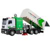 Sanitation Garbage Music Toy with Light & Truck Scale Realistic Street Sweeper Model Ornament No Battery