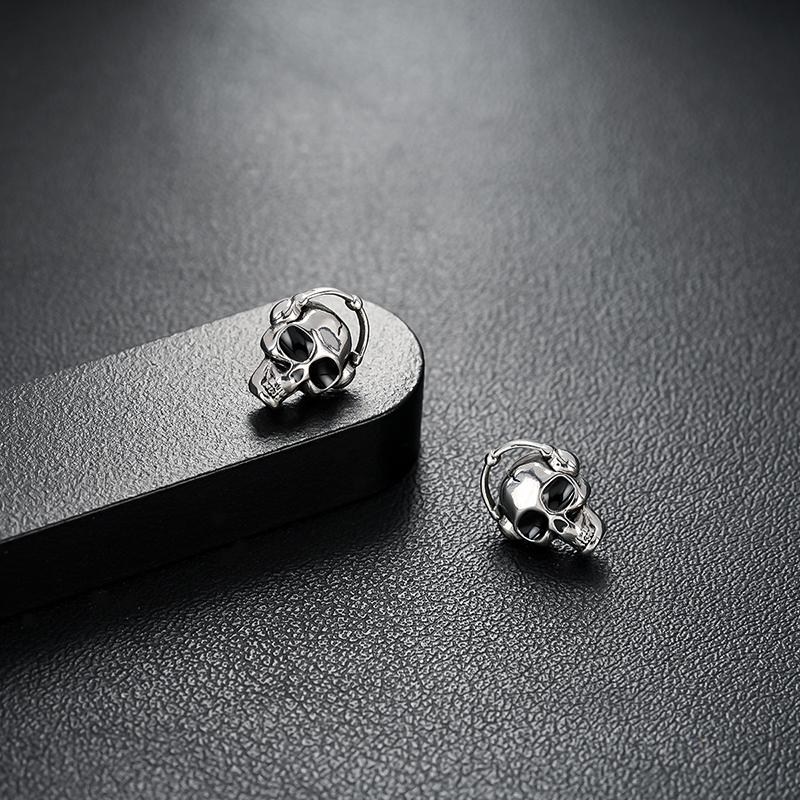 1PC Trend Punk Hip-hop Stud Earrings For Women Men's Jewelry Halloween Personality Earrings Jewelry Gifts