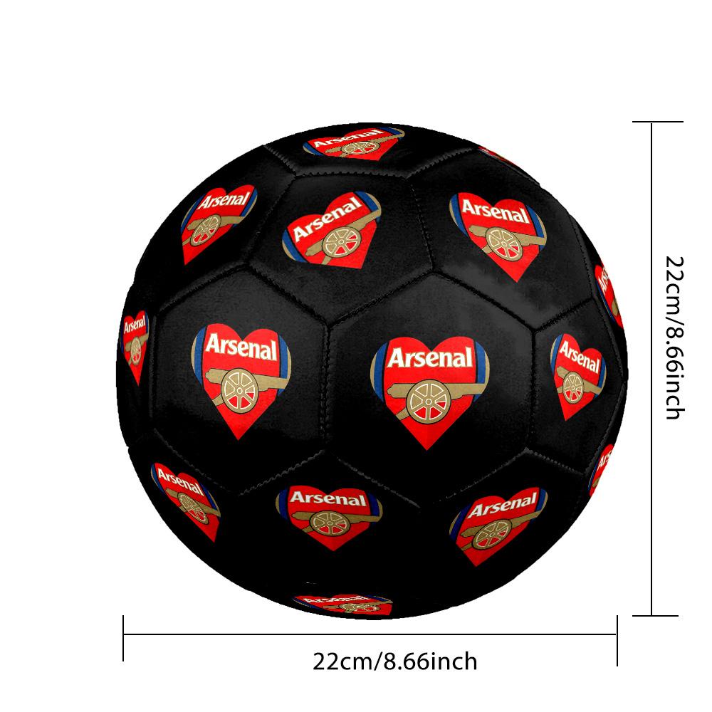 Arsenal Football Club Crest Soccer Ball Size 5 Football Machine-Stitched Indoor/Outdoor Training and Matches Surprise Collection Gift