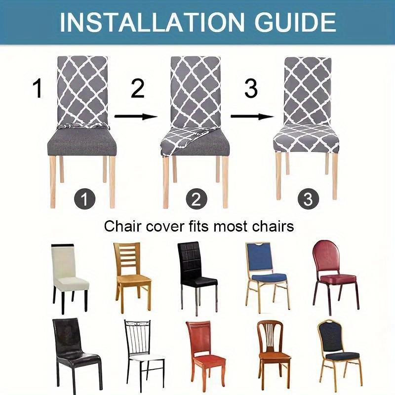 1Pc Dining Chair Cover Print Elastic Chair Slipcover Comfortable Seat Case Stretch Chair Covers For Wedding Hotel Banquet