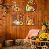 Wood Grain Texture Letters 4PCS Wooden HOME Sign, with Wall Decor, Split Flexible Letter Decor Design, Rustic Style Hanging for Thanksgiving