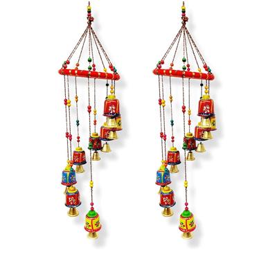 Door & Wall Hanging Home Decor Balcony Decor Hanging Home Furnishing  Diwali Gift Corporate Gift Home Decor Items (Pack of 2, Multi-Colour)